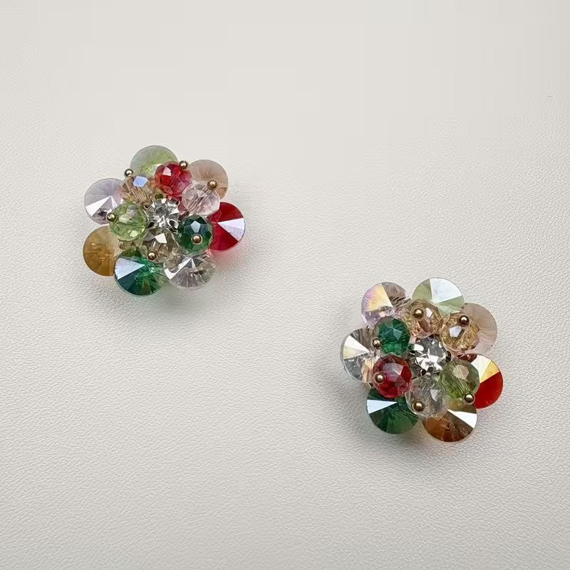 Button Covers elegant flower multi color