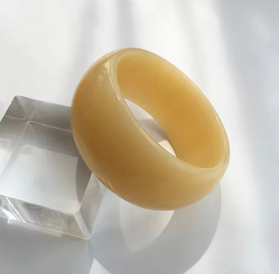 Folie à Trois armband MONICA Acrylic light Yellow