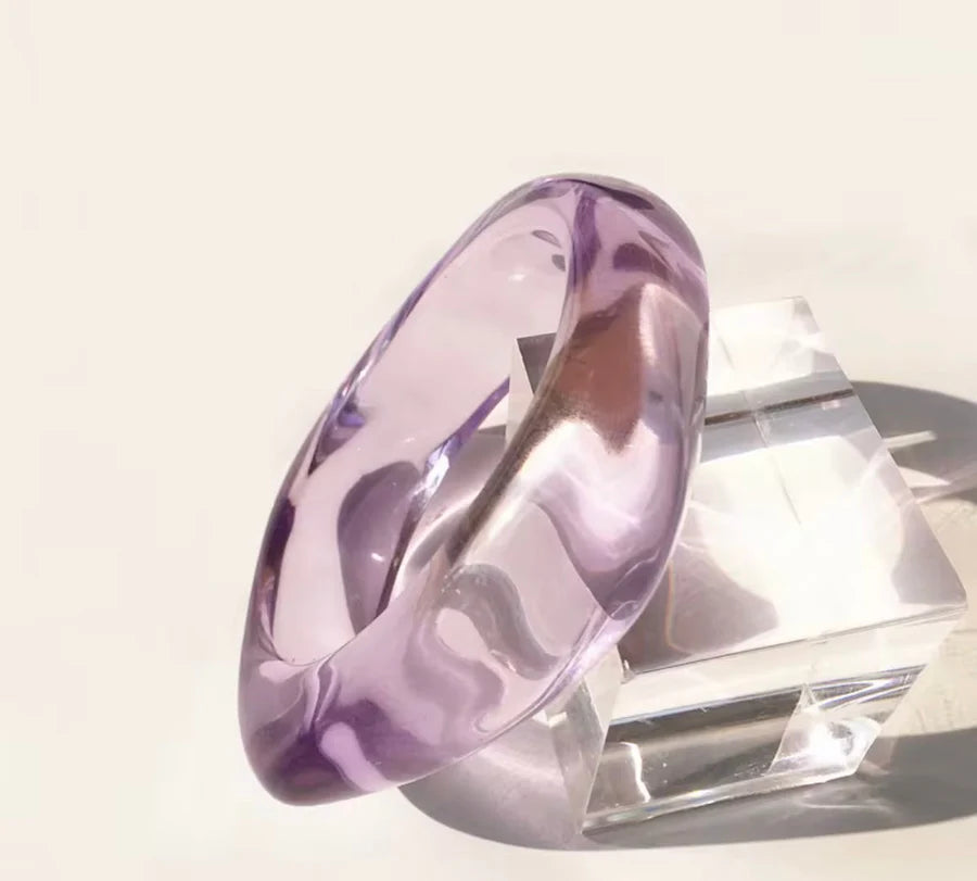 Folie à Trois armband CLAUDIA klaar-paars