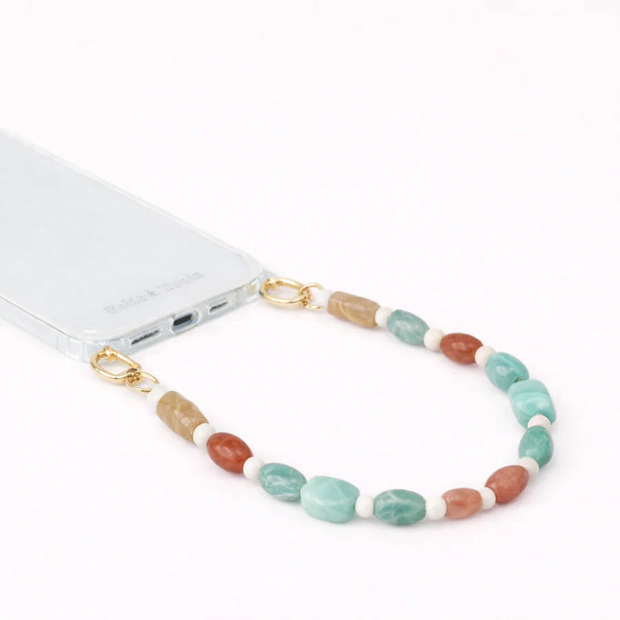 Folie à Trois korte telefoonketting Meryn mint