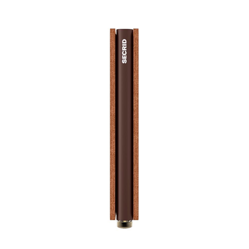 Secrid Preminum Slimwallet EMBOSS Lines cognac