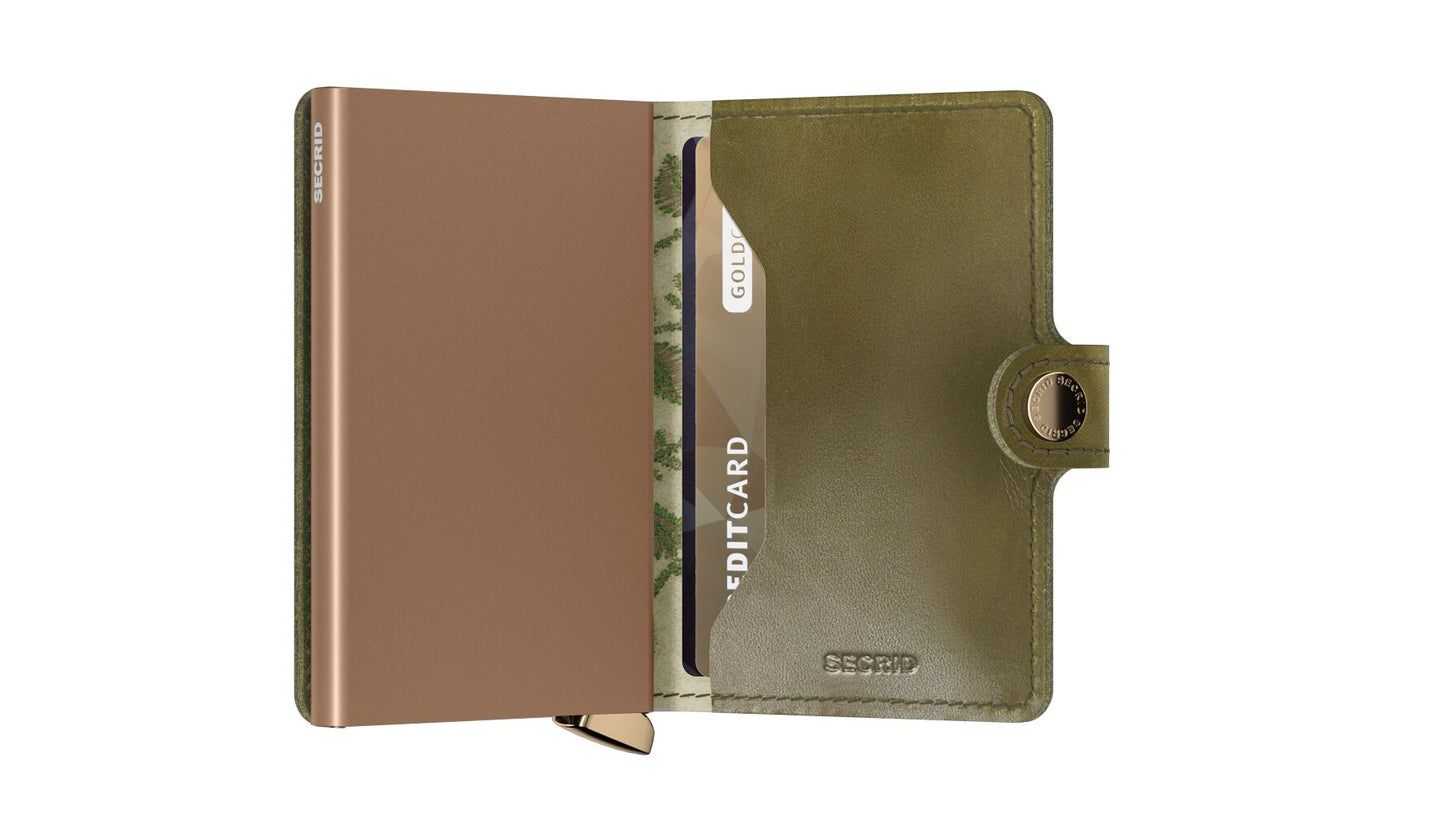 Secrid Miniwallet STITCH Floral Olive