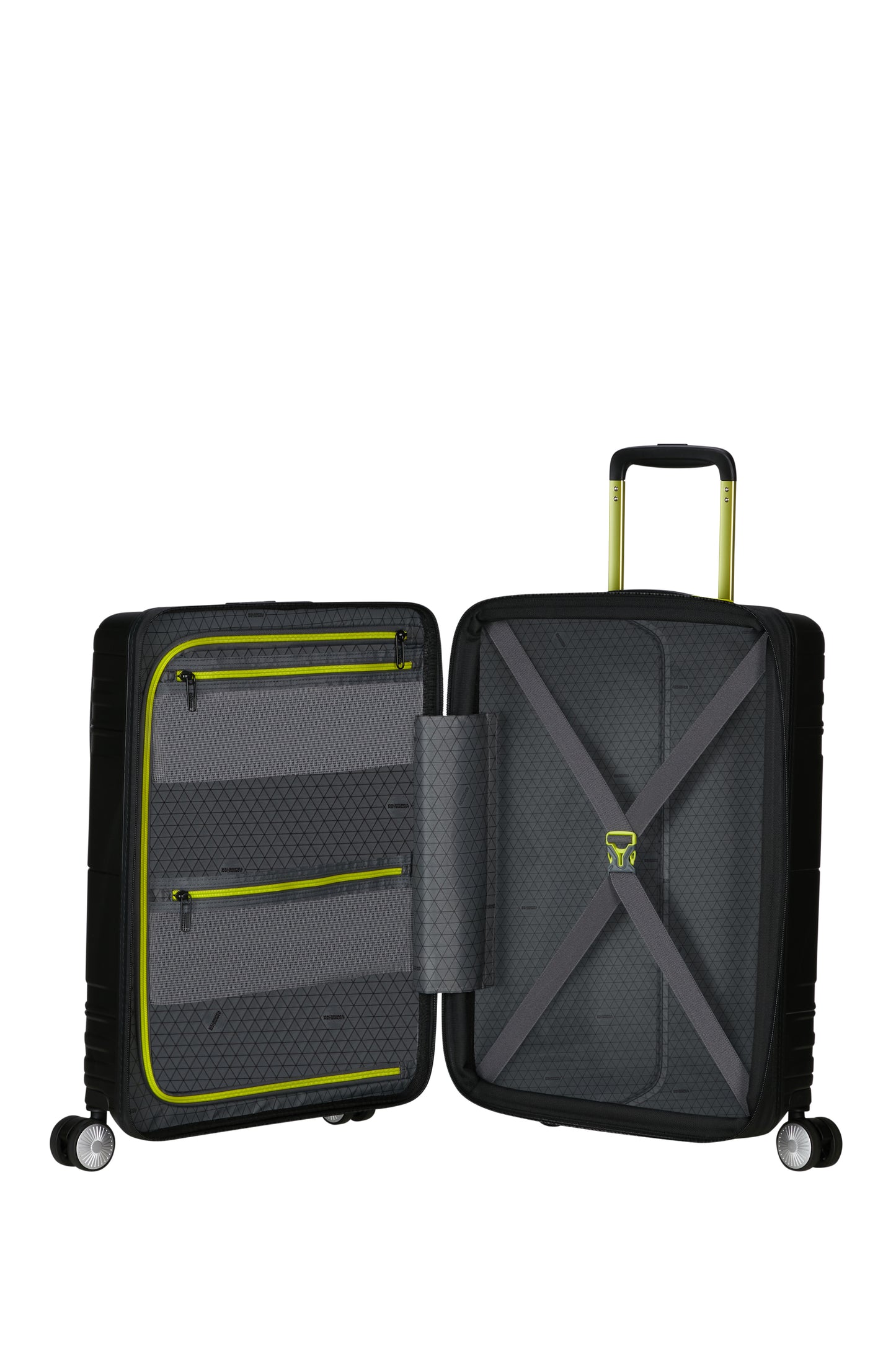 American Tourister Hello Cabin sp 55 exp black lime