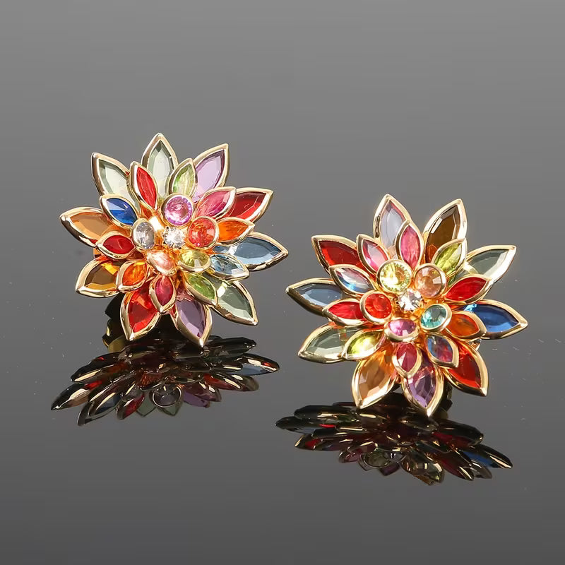 Button Covers Stylish flower multi color