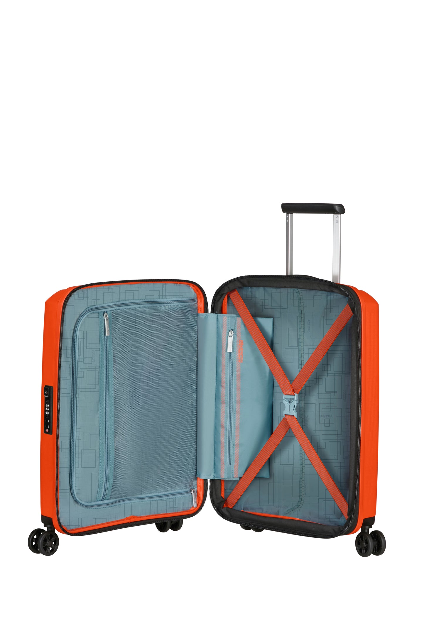 American Tourister AEROSTEP spinner 55 Bright Orange