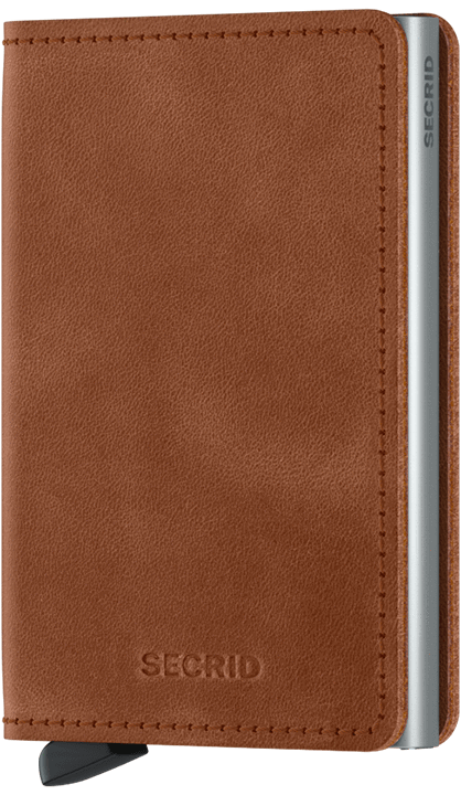 Secrid Slimwallet Vintage cognac-silver