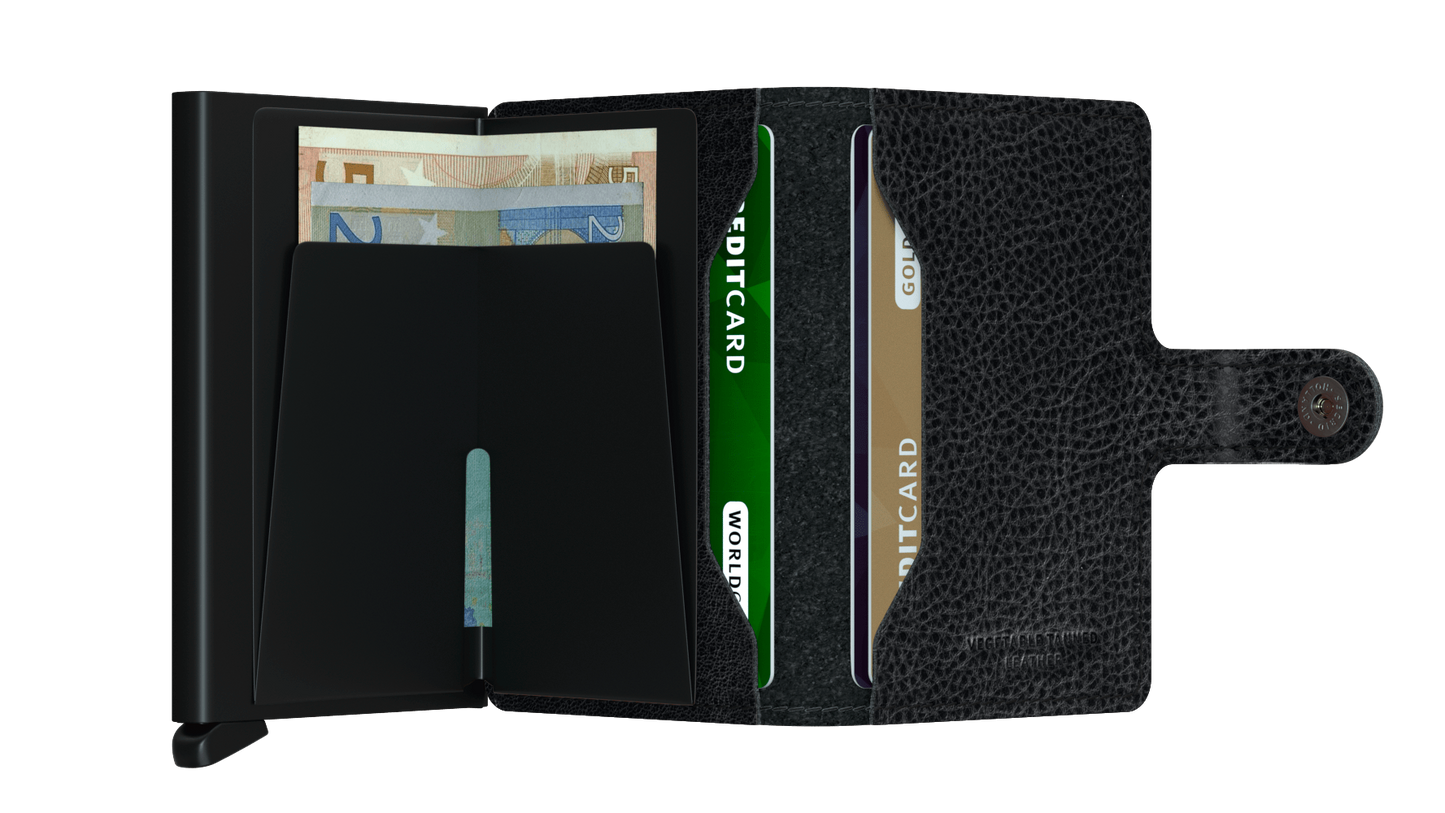 Secrid Miniwallet Vegetable tanned black-black