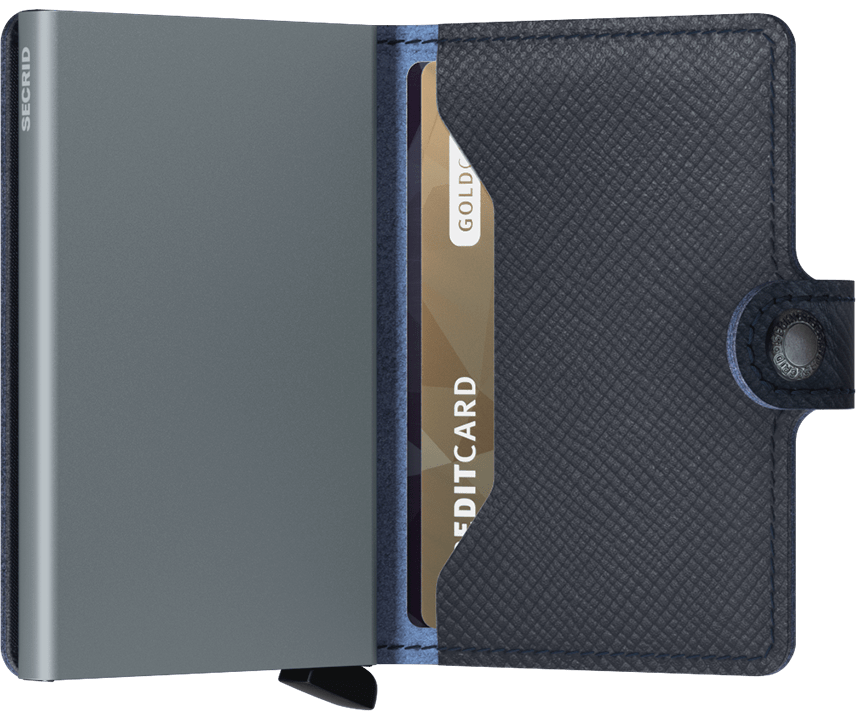 Secrid Miniwallet Saffiano Navy