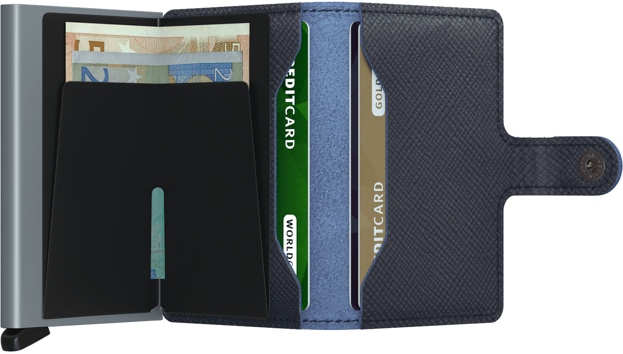Secrid Miniwallet Saffiano Navy