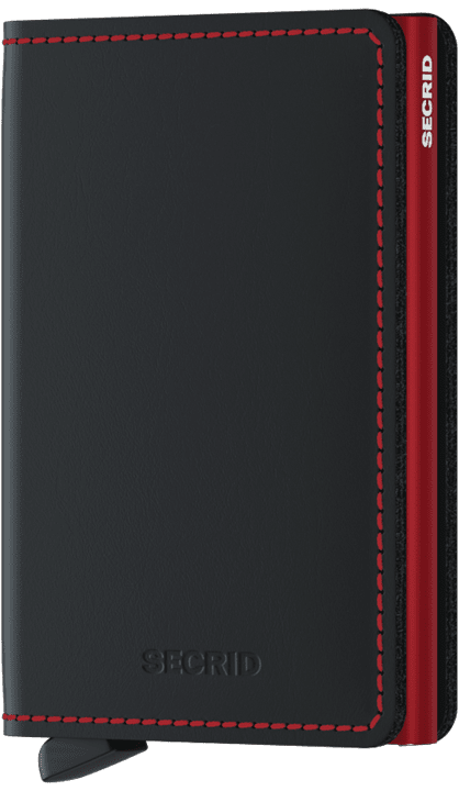 Secrid Slimwallet Matte Black & Red
