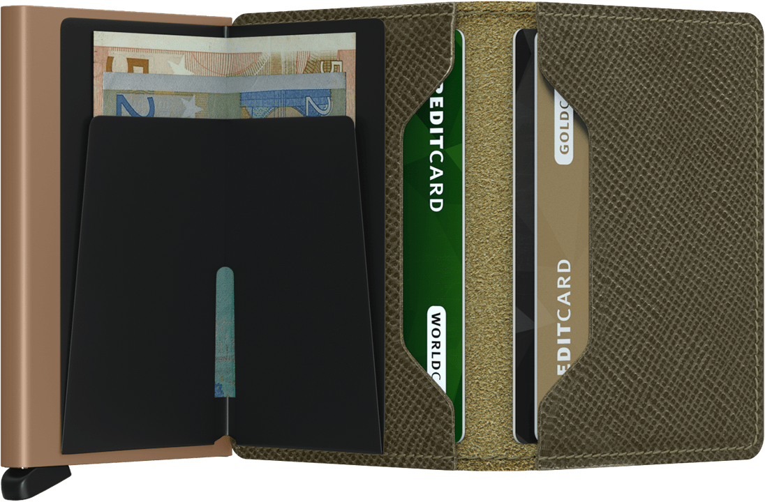 Secrid slimwallet Saffiano Olive