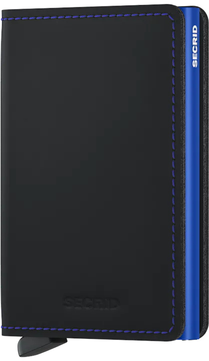 Secrid Slimwallet Matte Black-Blue