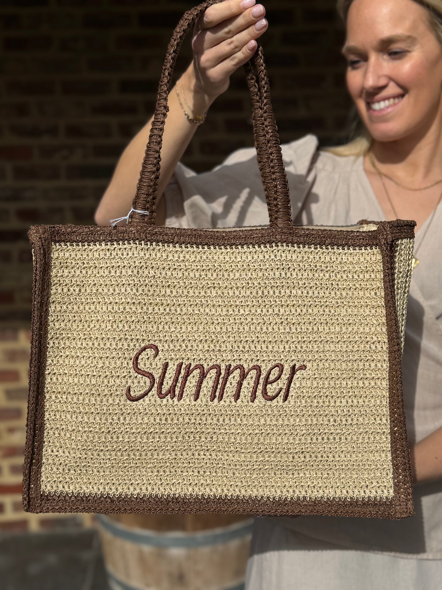 Strandtas 00029617 Summer bruin
