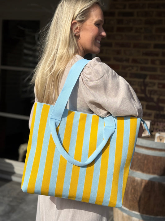 Strandtas 00029682 blauw/geel