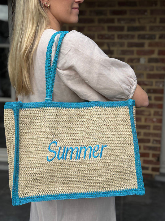 Strandtas 00029617 Summer blauw