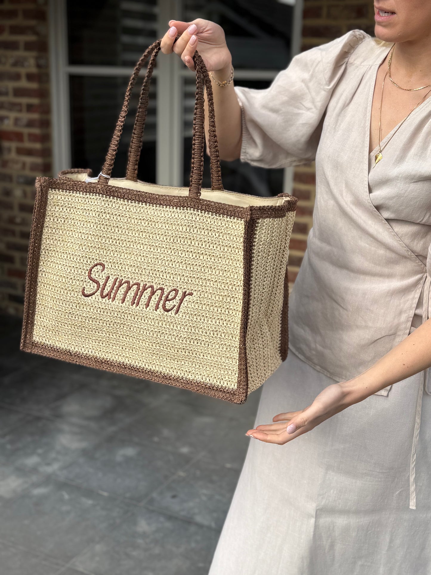 Strandtas 00029617 Summer bruin
