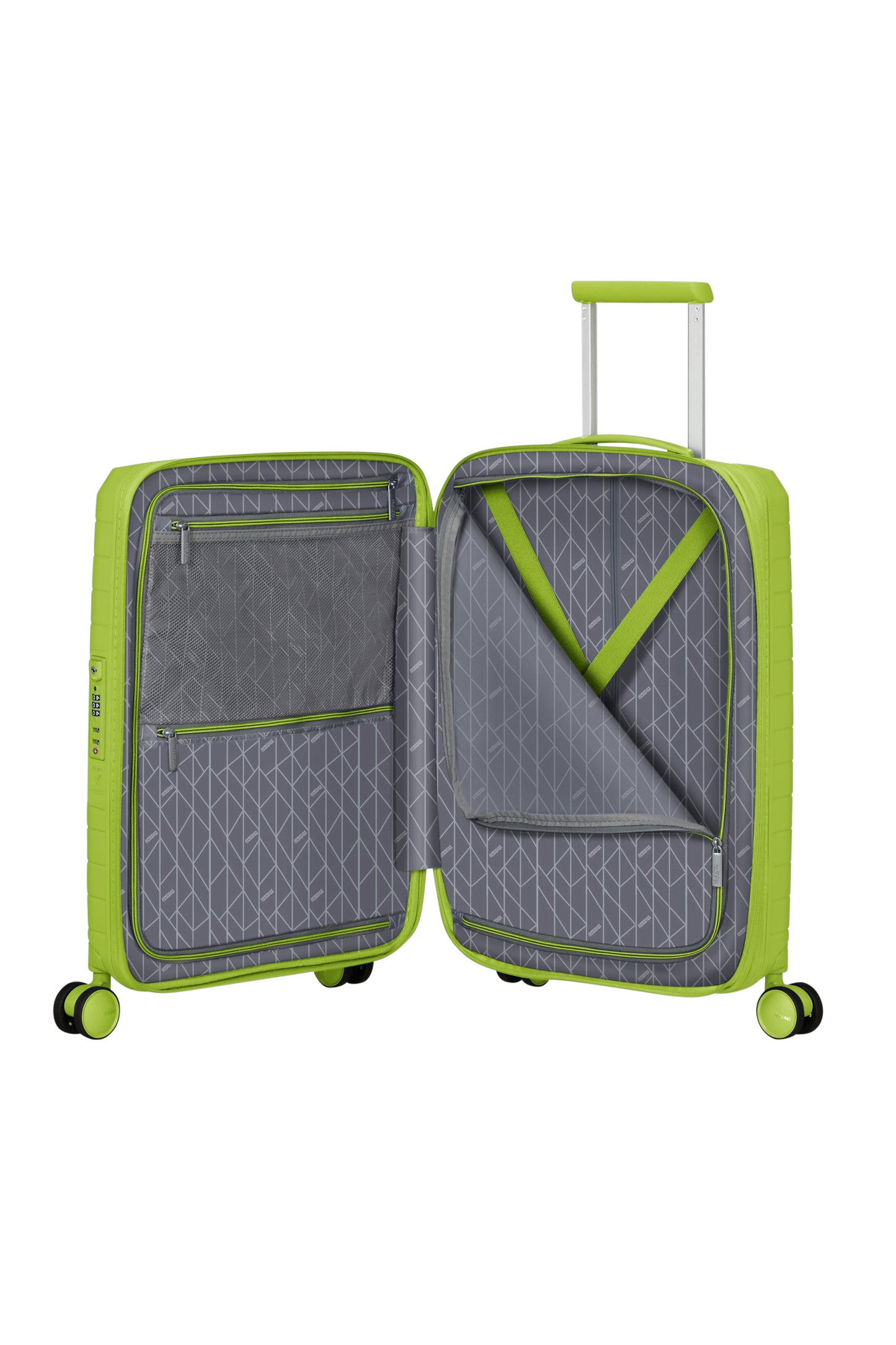 American Tourister  FASTFORWARD  spinner 55 exp  neon lime