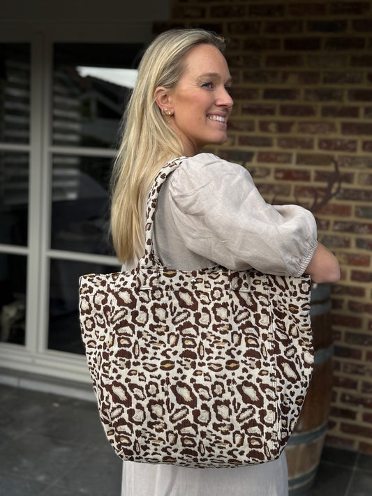 Strandtas 00029855 leopard