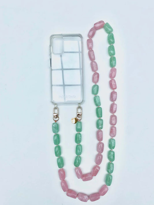 Folie à Trois  telefoonketting Josefina  minted lavender