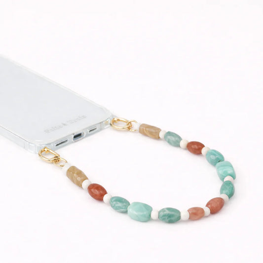 Folie à Trois  korte telefoonketting  Meryn  mint