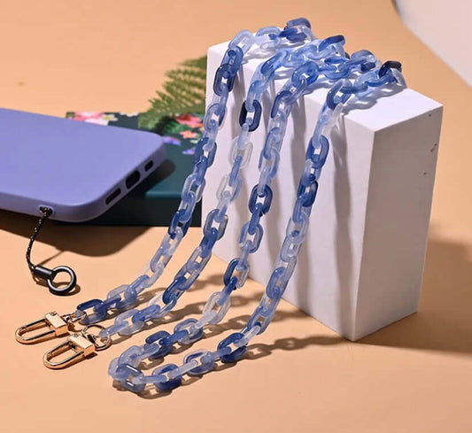 Folie à Trois  telefoonketting summer  clear blue