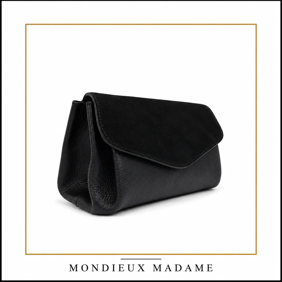 Mondieux Madame   FLEUR S suede  zwart