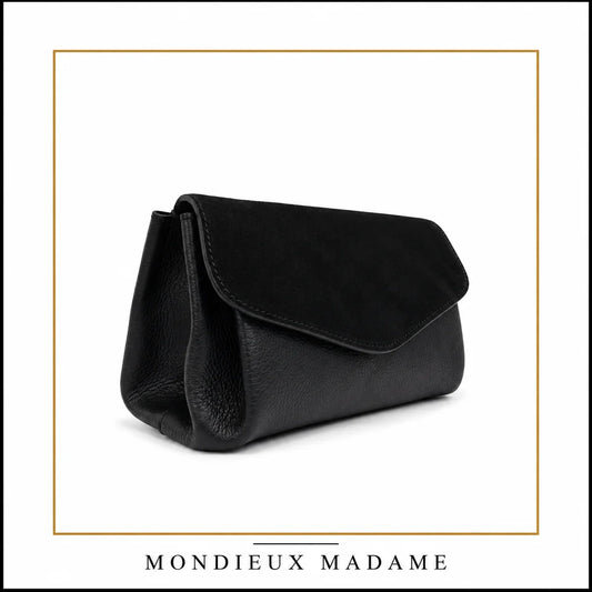 Mondieux Madame   FLEUR S suede  zwart