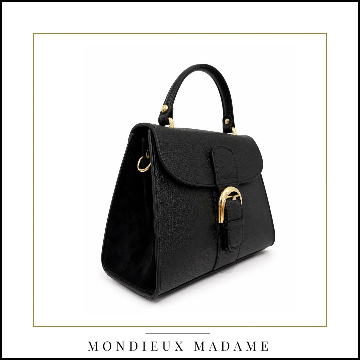Mondieux Madame   DELEY (leather&suede) zwart