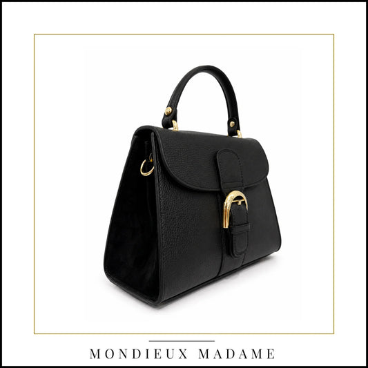 Mondieux Madame   DELEY (leather&suede) zwart