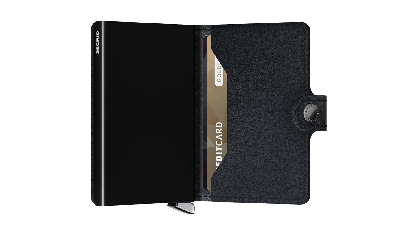 Secrid Premium Miniwallet  EMBOSS Lines  Black