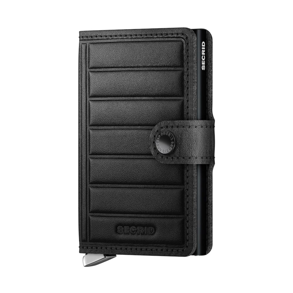 Secrid Premium Miniwallet  EMBOSS Lines  Black