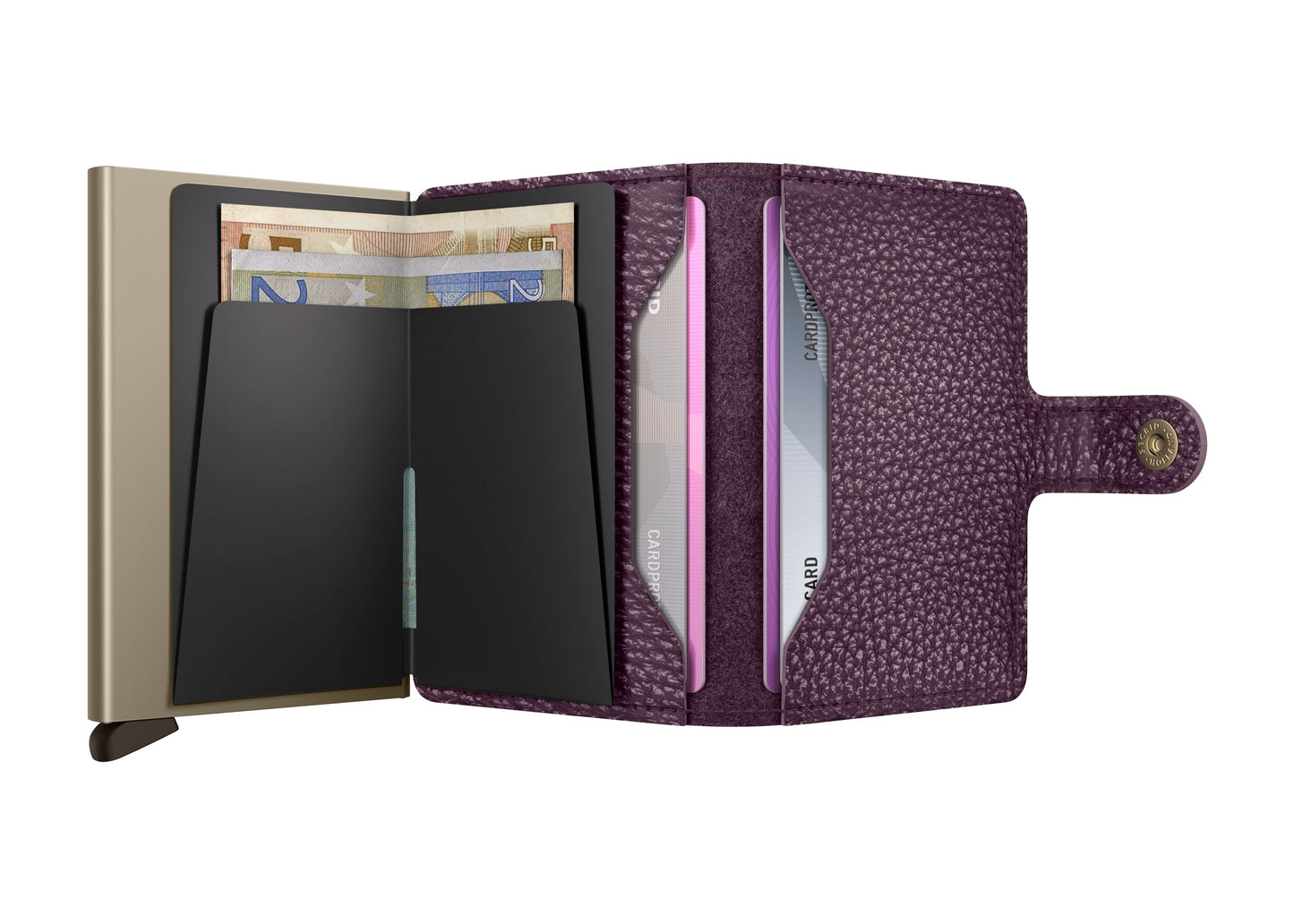 Secrid Miniwallet   Pebble  grape