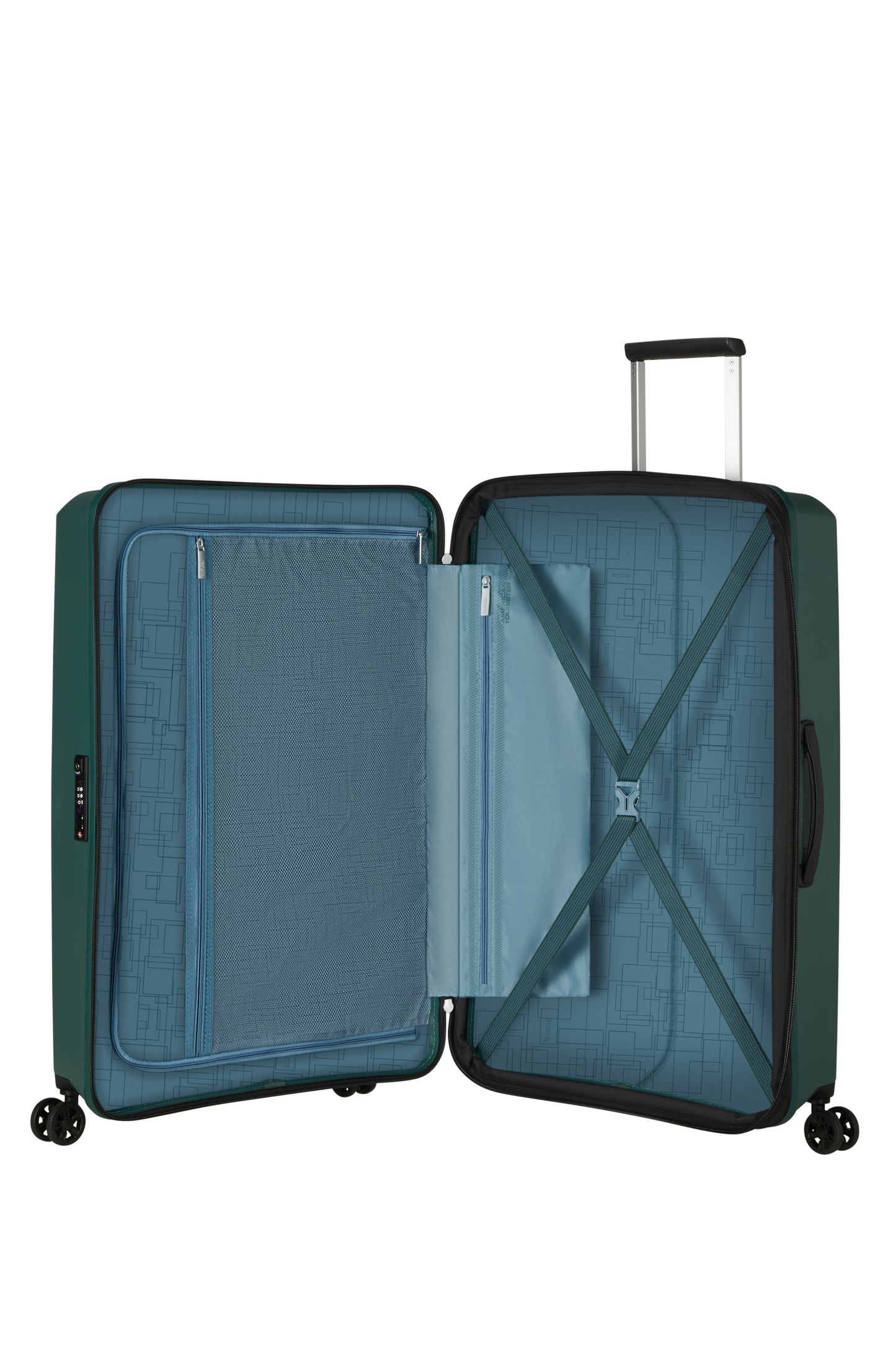 American Tourister AEROSTEP spinner 77 exp  forest