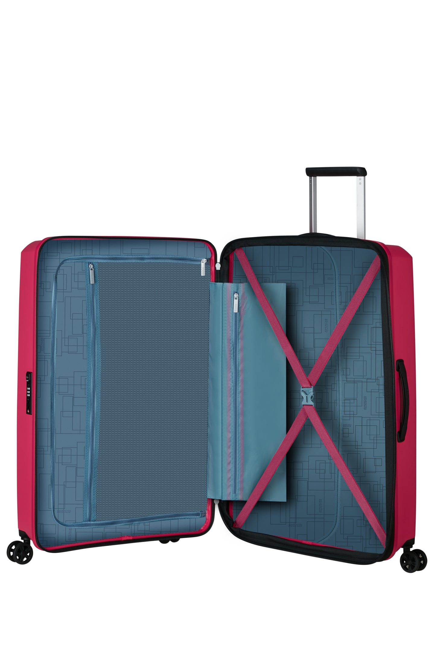 American Tourister AEROSTEP spinner 77 exp  pink flash