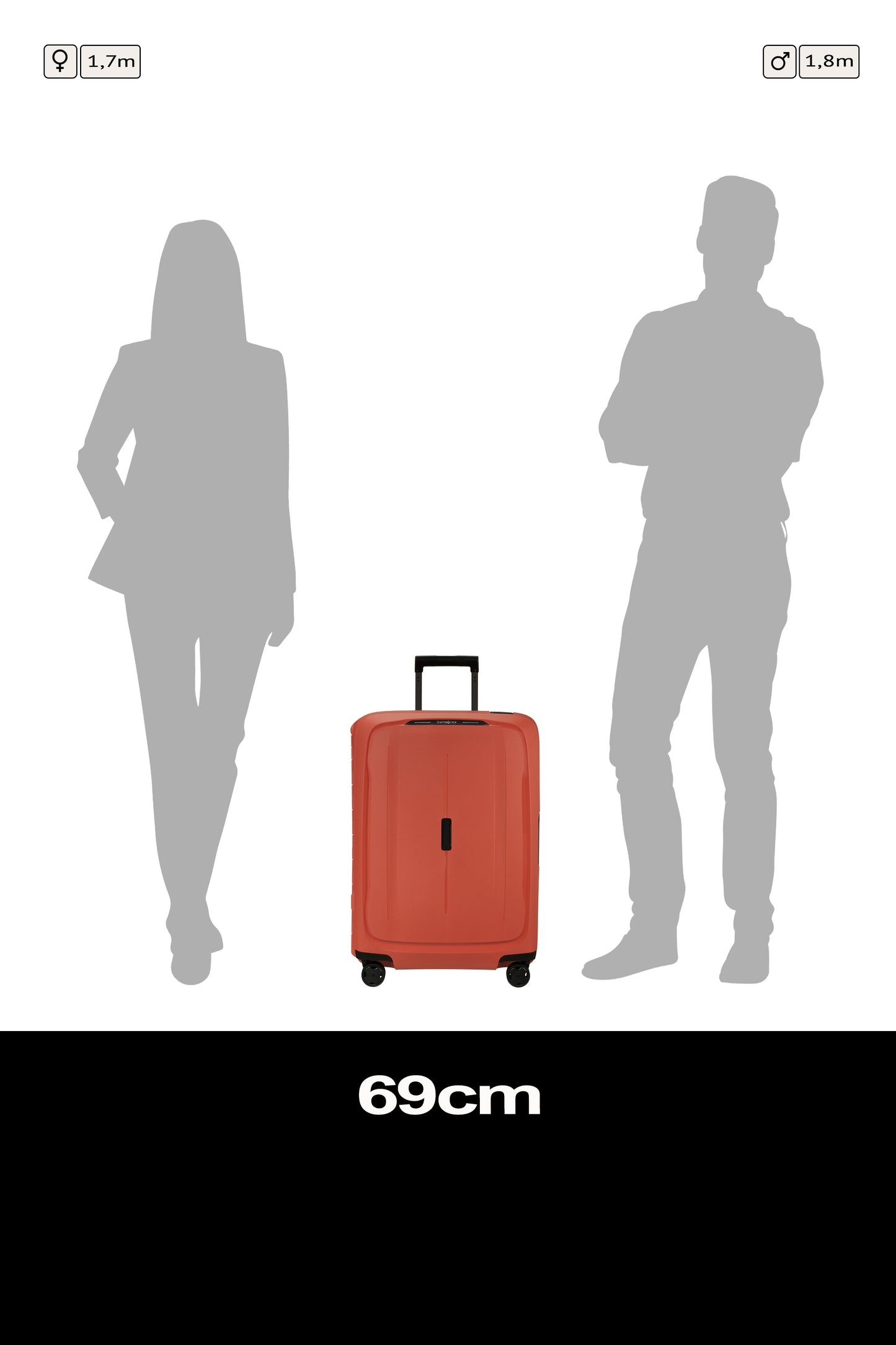 Samsonite ESSENS  spinner 69  clay