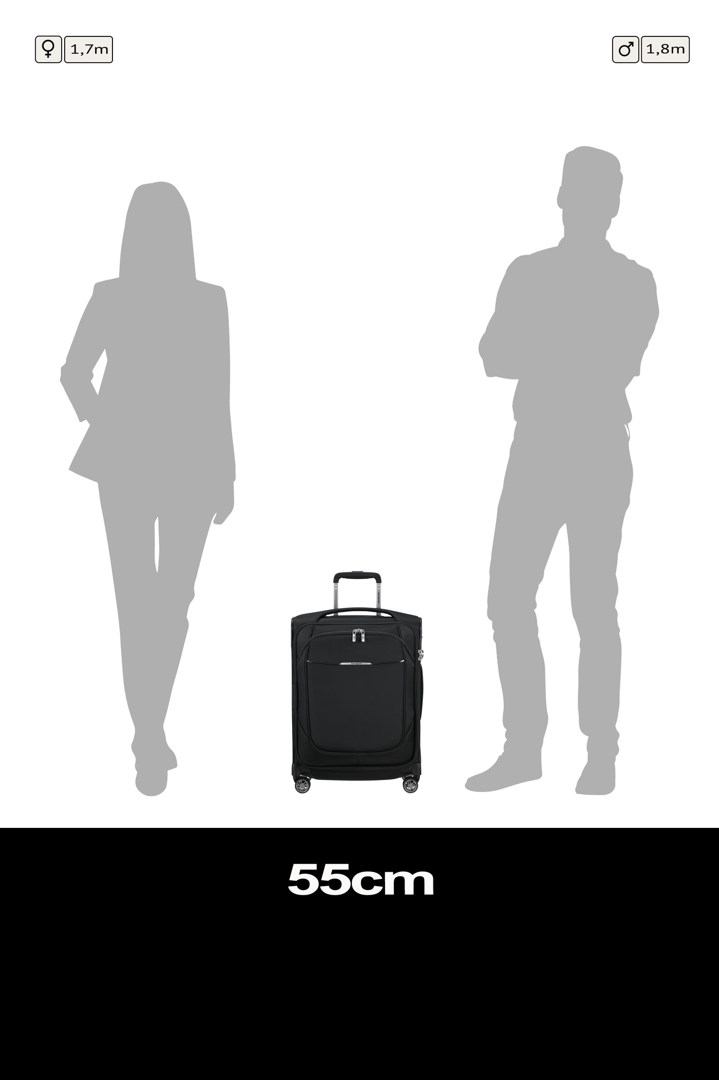 Samsonite RE-LITE  sp55 exp.   black