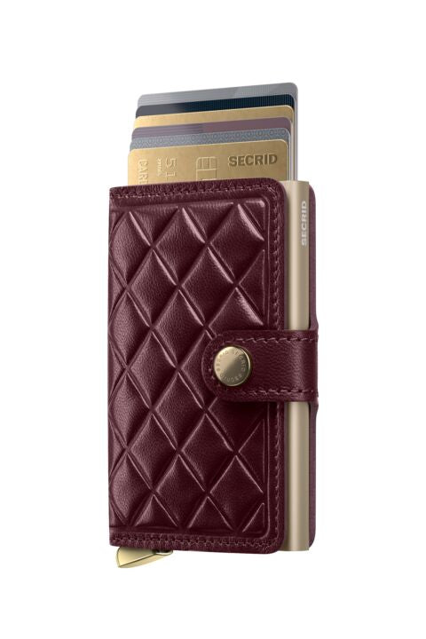 Secrid Premium Miniwallet   Emboss  diamond bordeaux