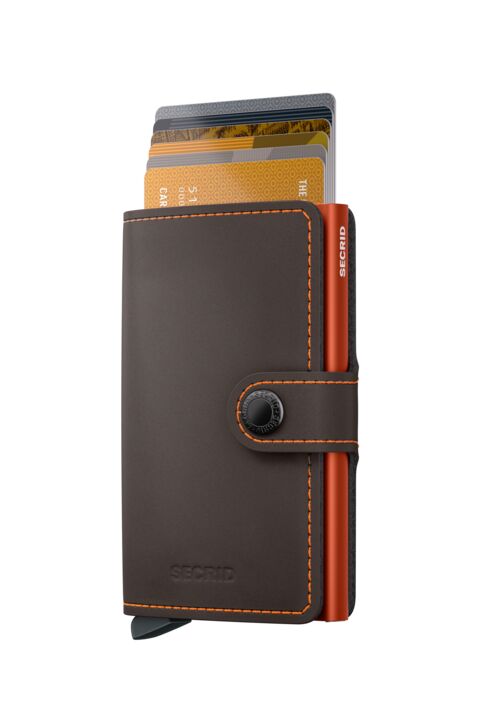 Secrid Miniwallet  Matte  Truffle-orange