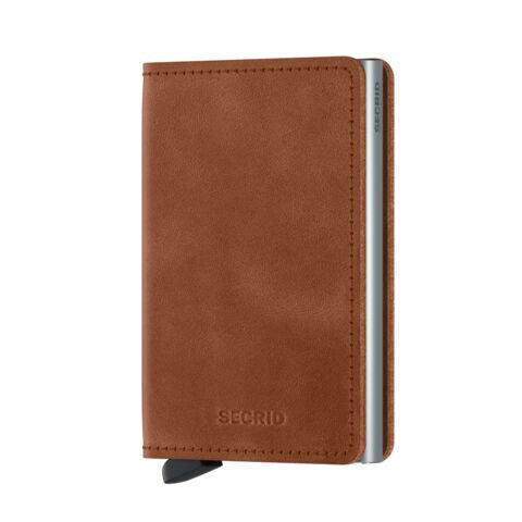 Secrid Slimwallet Vintage cognac-silver
