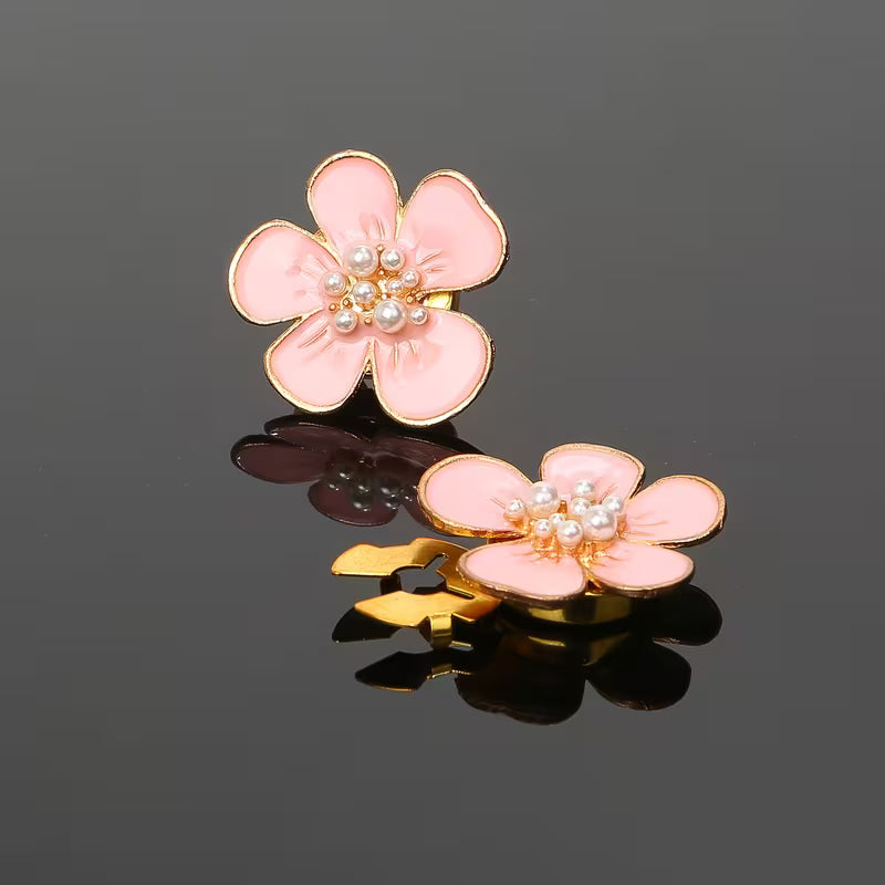 Button Covers   Peach blossom (rose)