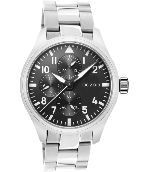 Oozoo C10956  zilver (black)