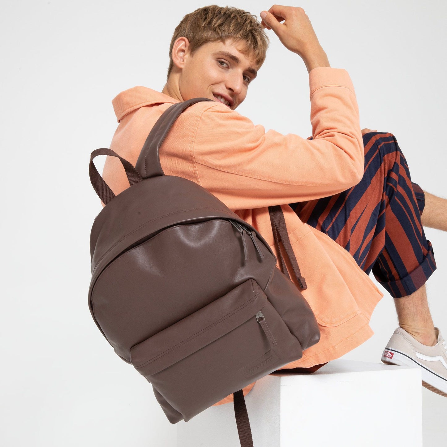Eastpak Padded Pak'r   Leather Brown authentic