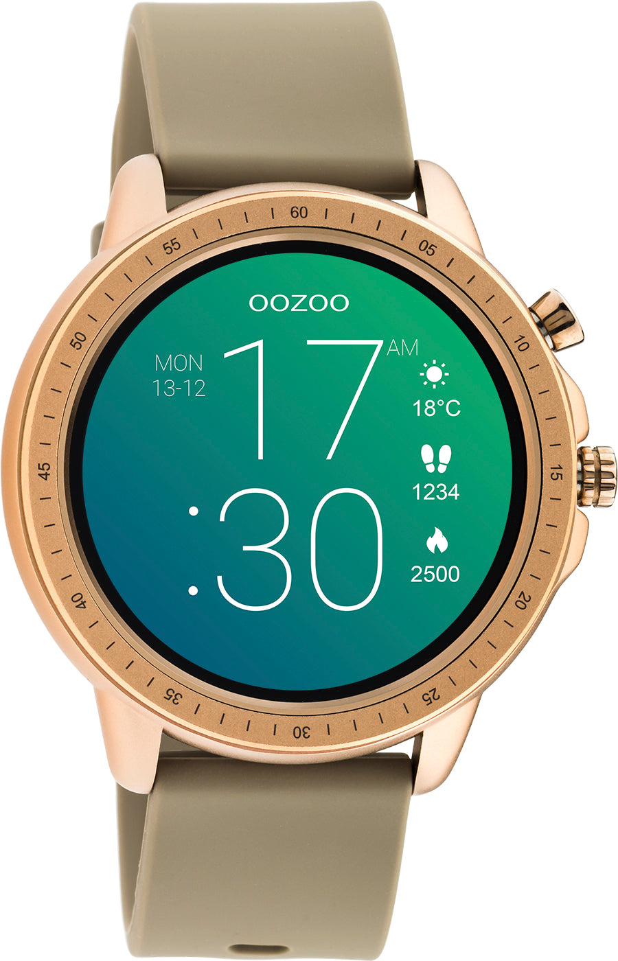 Oozoo Smartwatch  Q00302 Taupe-roségold