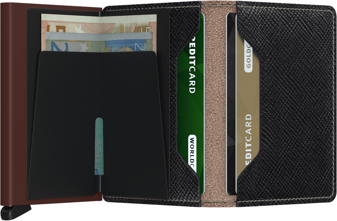 Secrid slimwallet  Saffiano  Brown