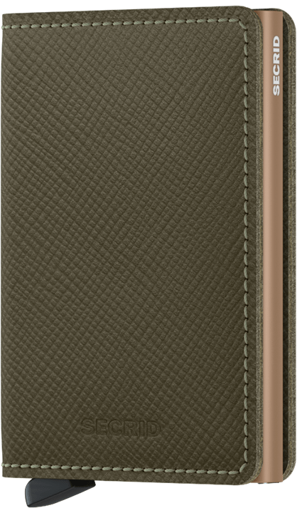 Secrid slimwallet  Saffiano  Olive